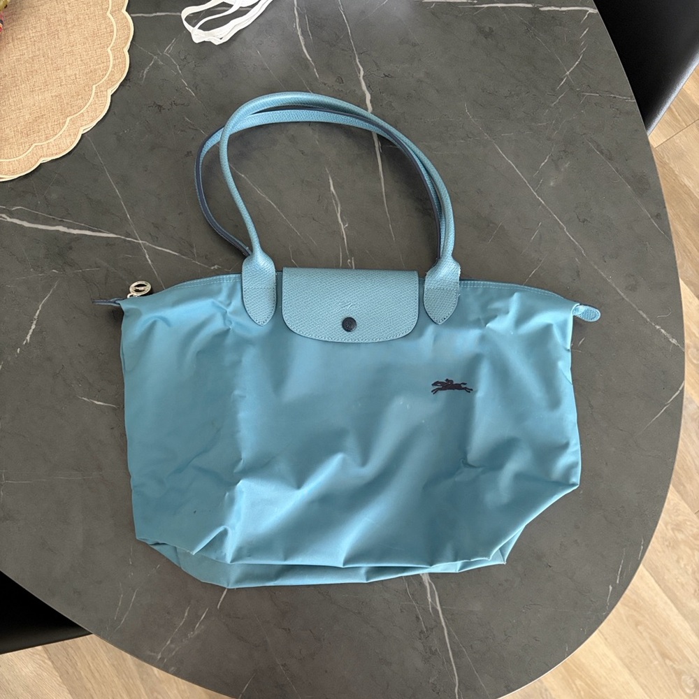 Longchamp Light Blue Tote Bag